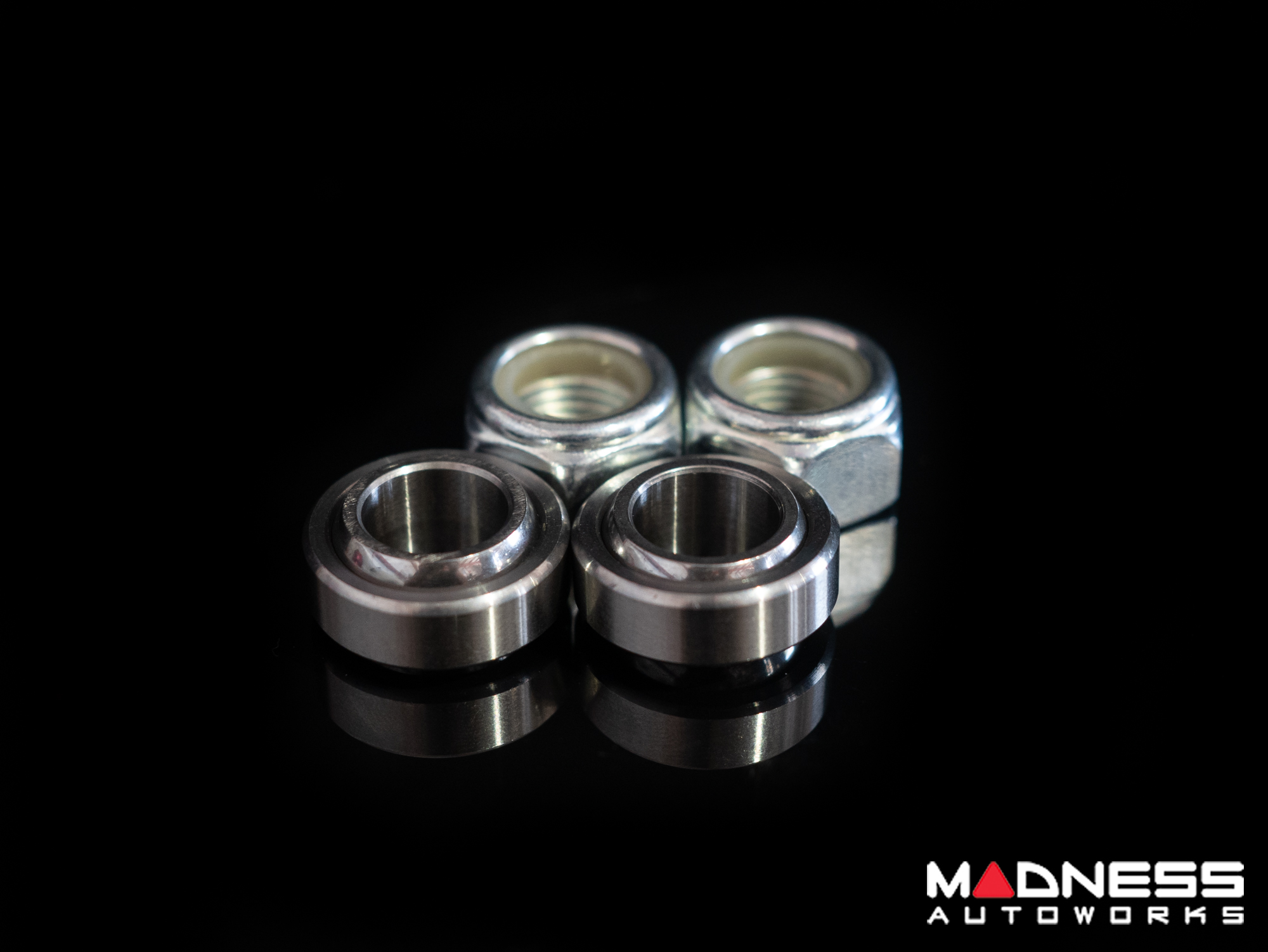 FIAT 500 Strut Top Mount Assembly Kit - Upgraded Replacement - Red Anodized - V3